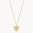 Evil Eye Pendant Gold-tone Stainless Steel Necklace